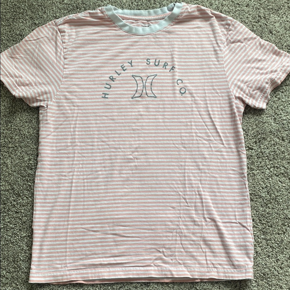 Hurley Pink Striped Men's Shirt